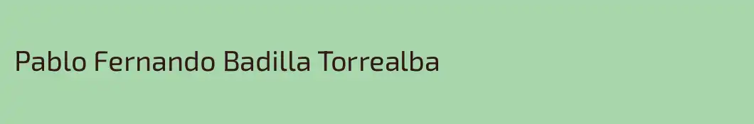 Pablo Fernando Badilla Torrealba